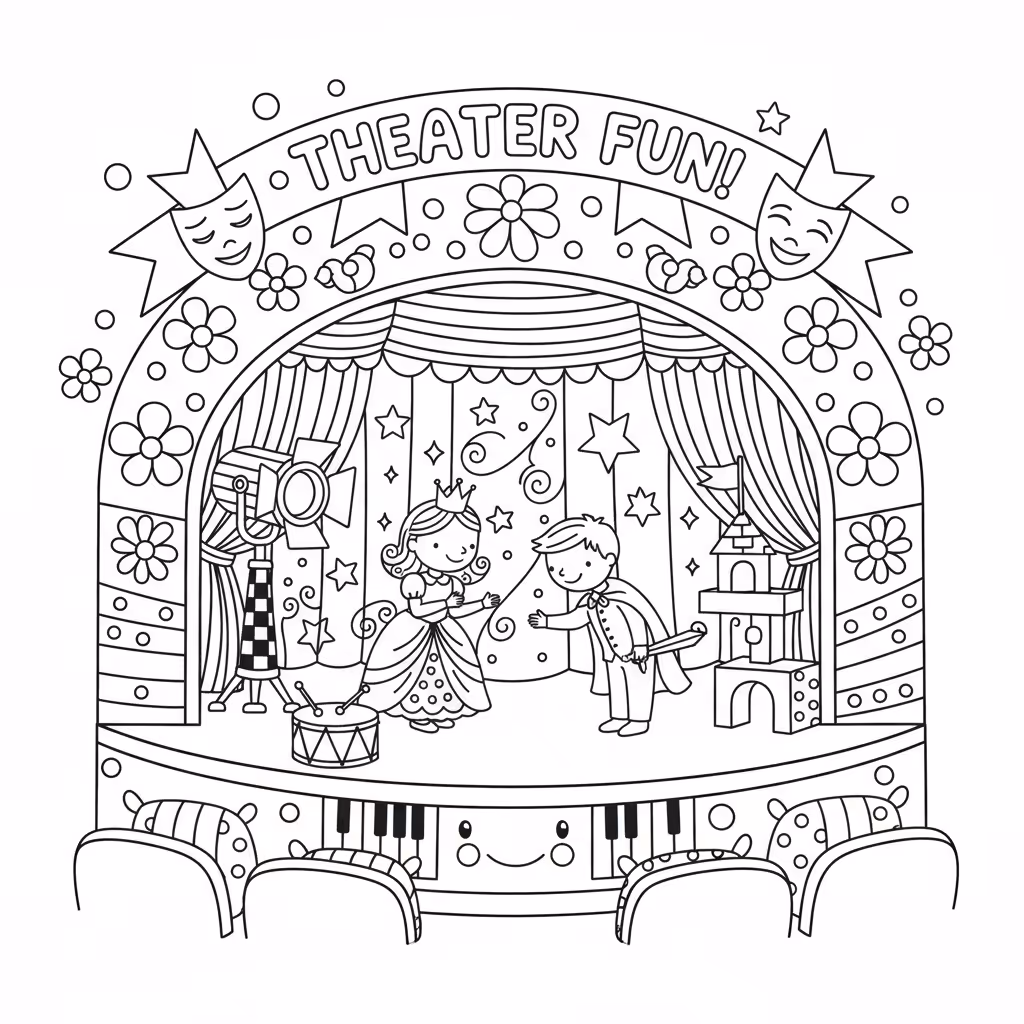 coloriage pour enfant à télécharger, niveau intermédiaire.