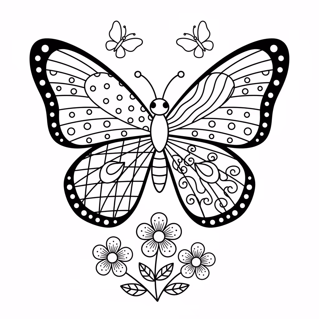 coloriage pour enfant à télécharger, niveau intermédiaire.
