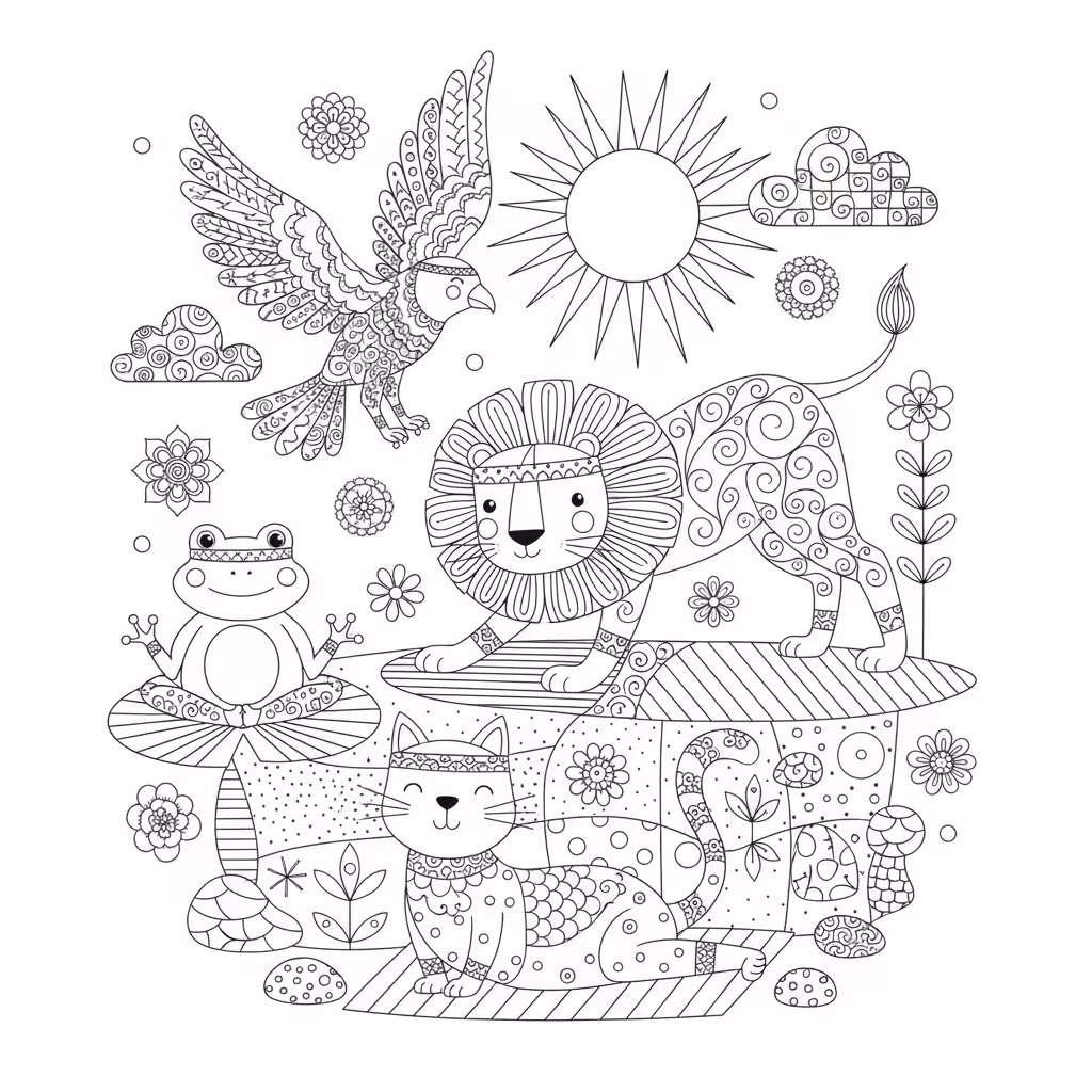 coloriage pour enfant à télécharger, niveau facile.coloriage pour enfant à télécharger, niveau difficile.