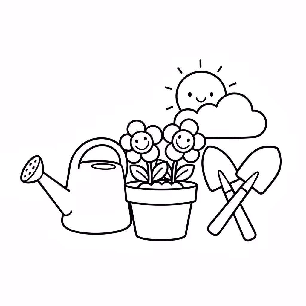 coloriage pour enfant à télécharger, niveau facile.