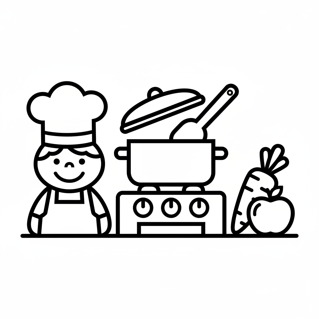 coloriage pour enfant à télécharger, niveau facile.