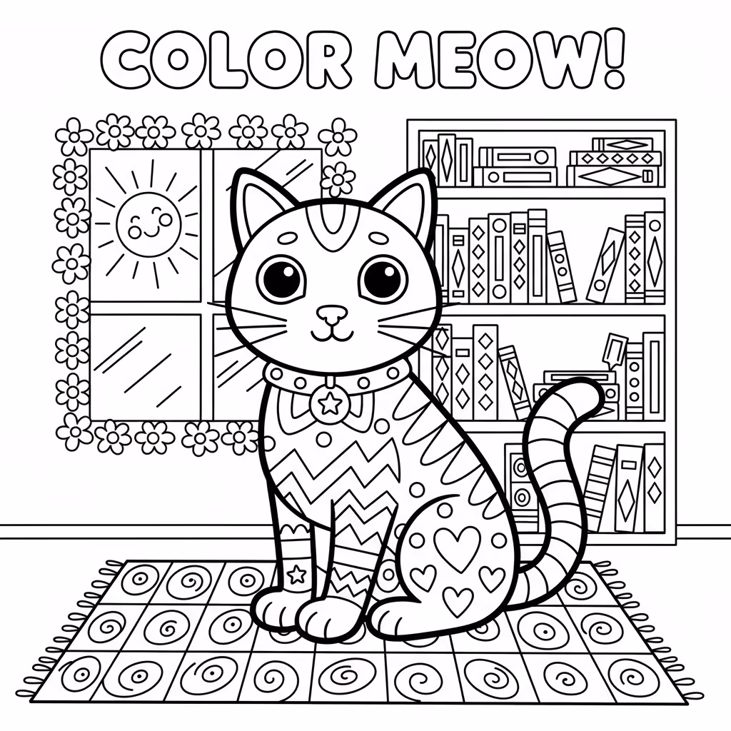 coloriage pour enfant à télécharger, niveau intermédiaire.