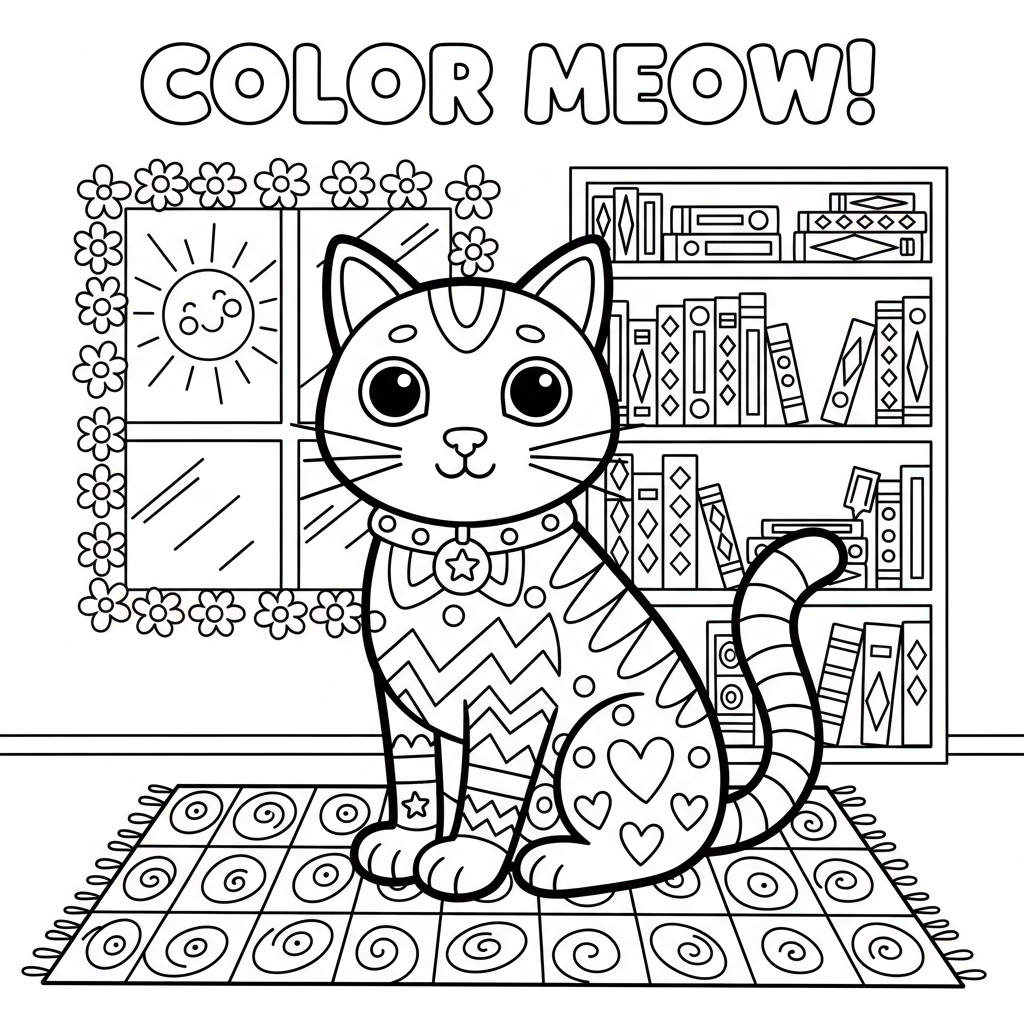 coloriage pour enfant à télécharger, niveau intermédiaire.