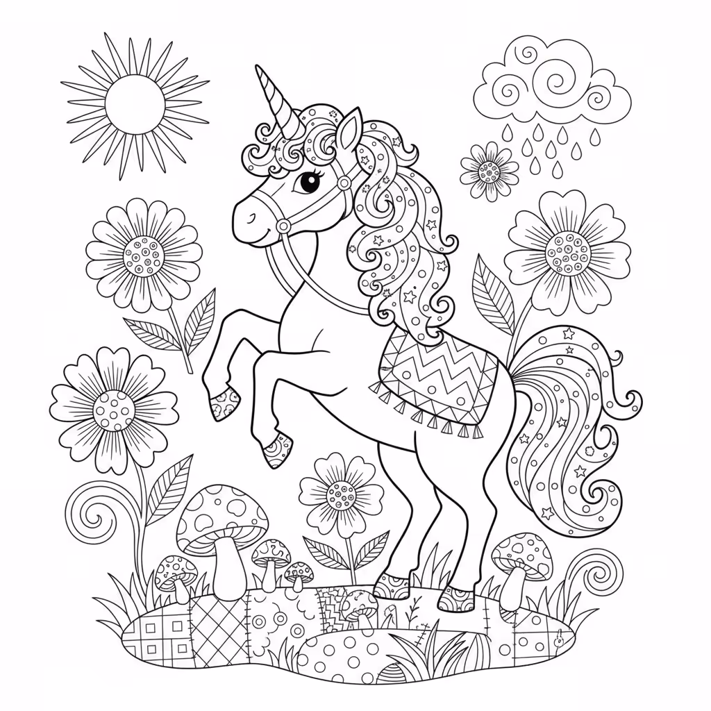 coloriage pour enfant à télécharger, niveau intermédiaire.