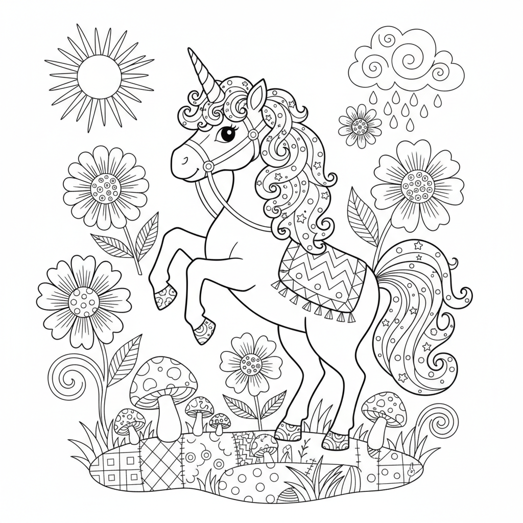 coloriage pour enfant à télécharger, niveau intermédiaire.