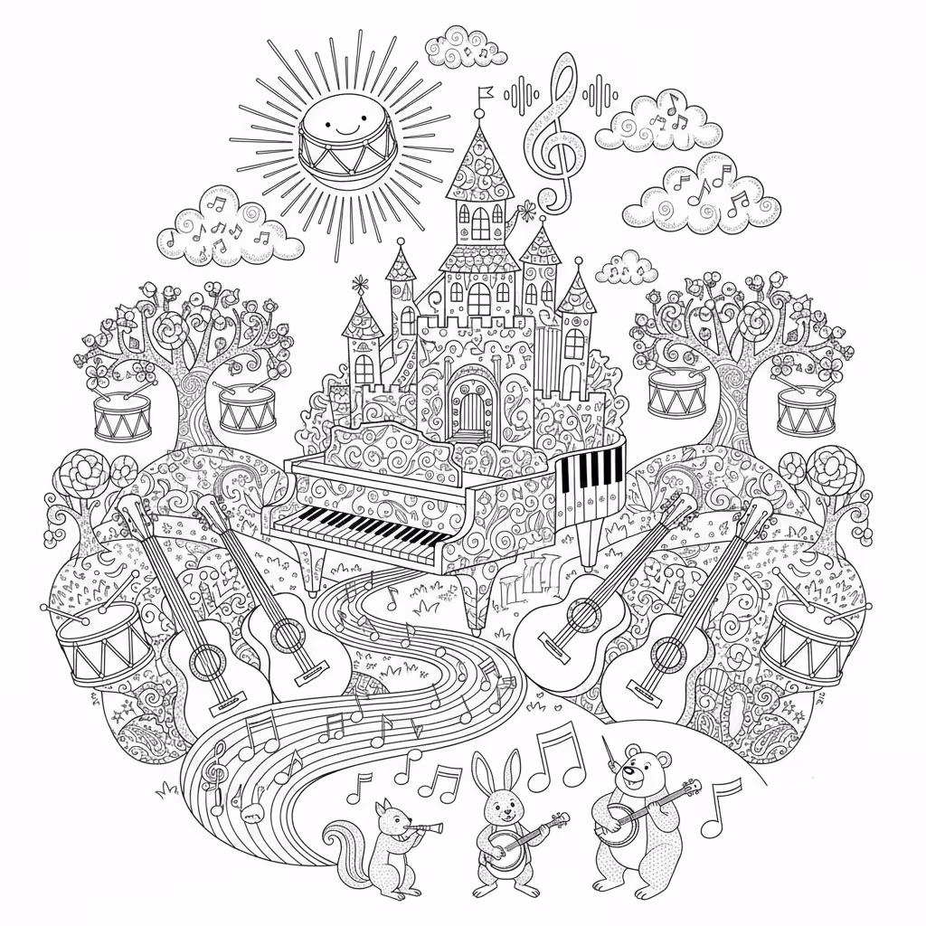 coloriage pour enfant à télécharger, niveau facile.coloriage pour enfant à télécharger, niveau difficile.