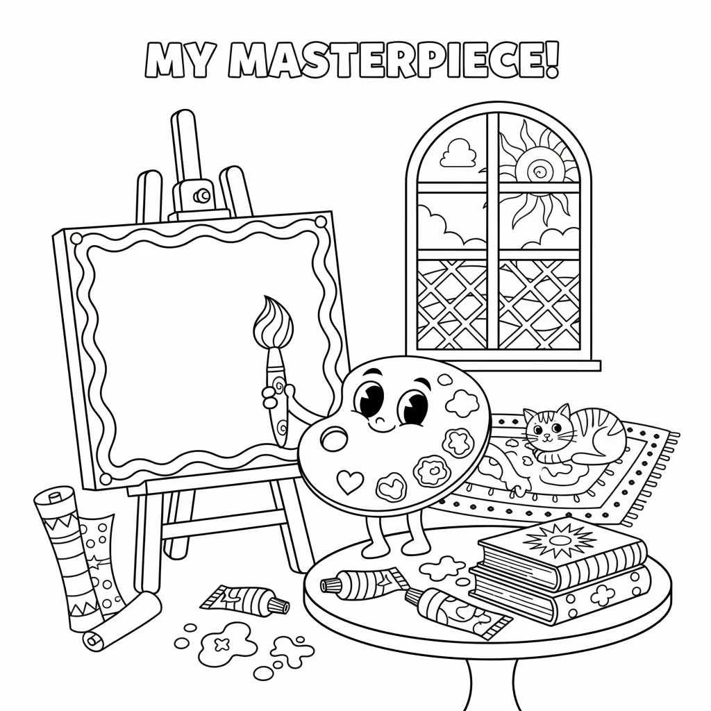 coloriage pour enfant à télécharger, niveau intermédiaire.