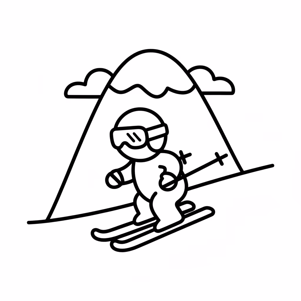 coloriage pour enfant à télécharger, niveau facile.