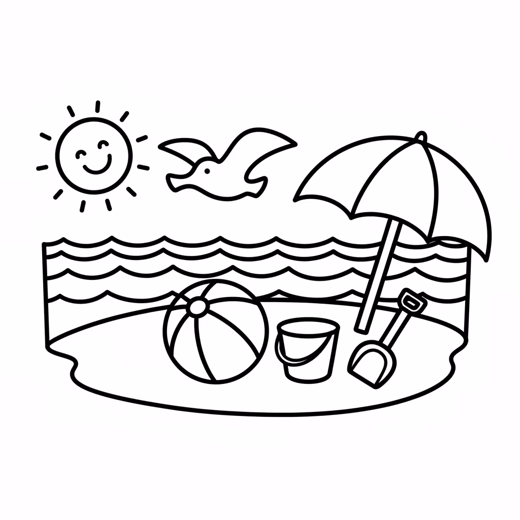 coloriage pour enfant à télécharger, niveau facile.