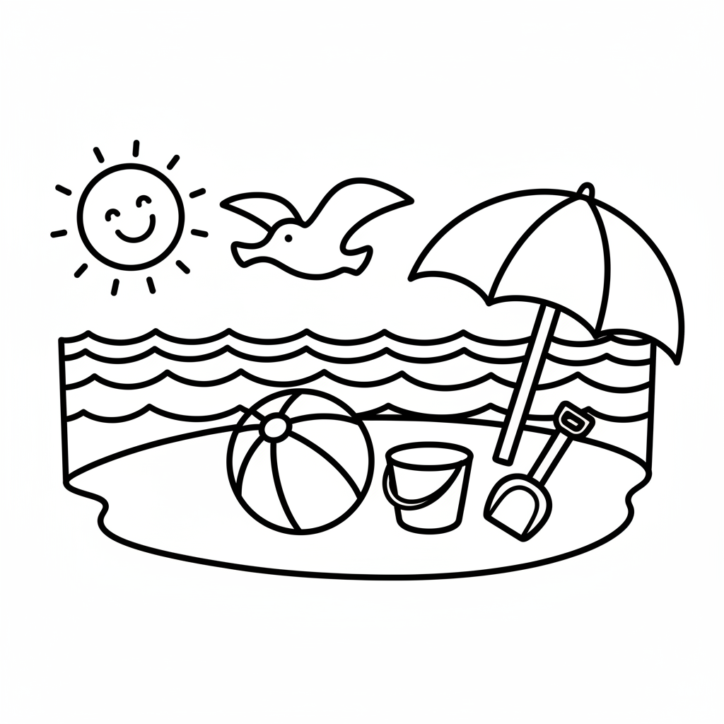 coloriage pour enfant à télécharger, niveau facile.