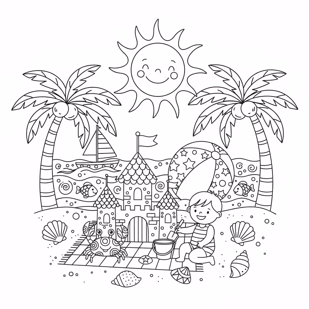 coloriage pour enfant à télécharger, niveau intermédiaire.