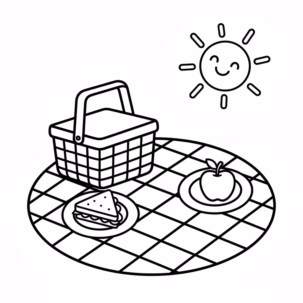 coloriage pour enfant à télécharger, niveau facile.