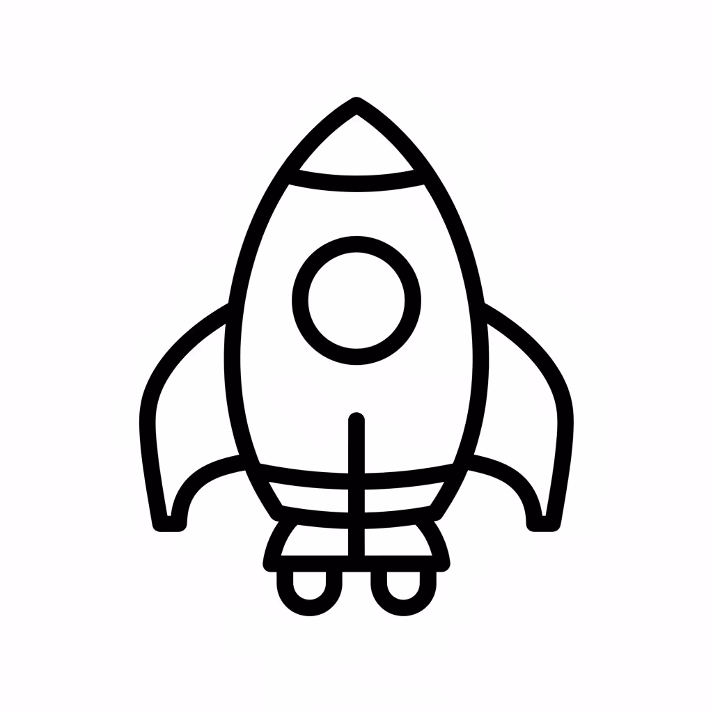 Picture of a printable coloring page showing Spaceship, level medium