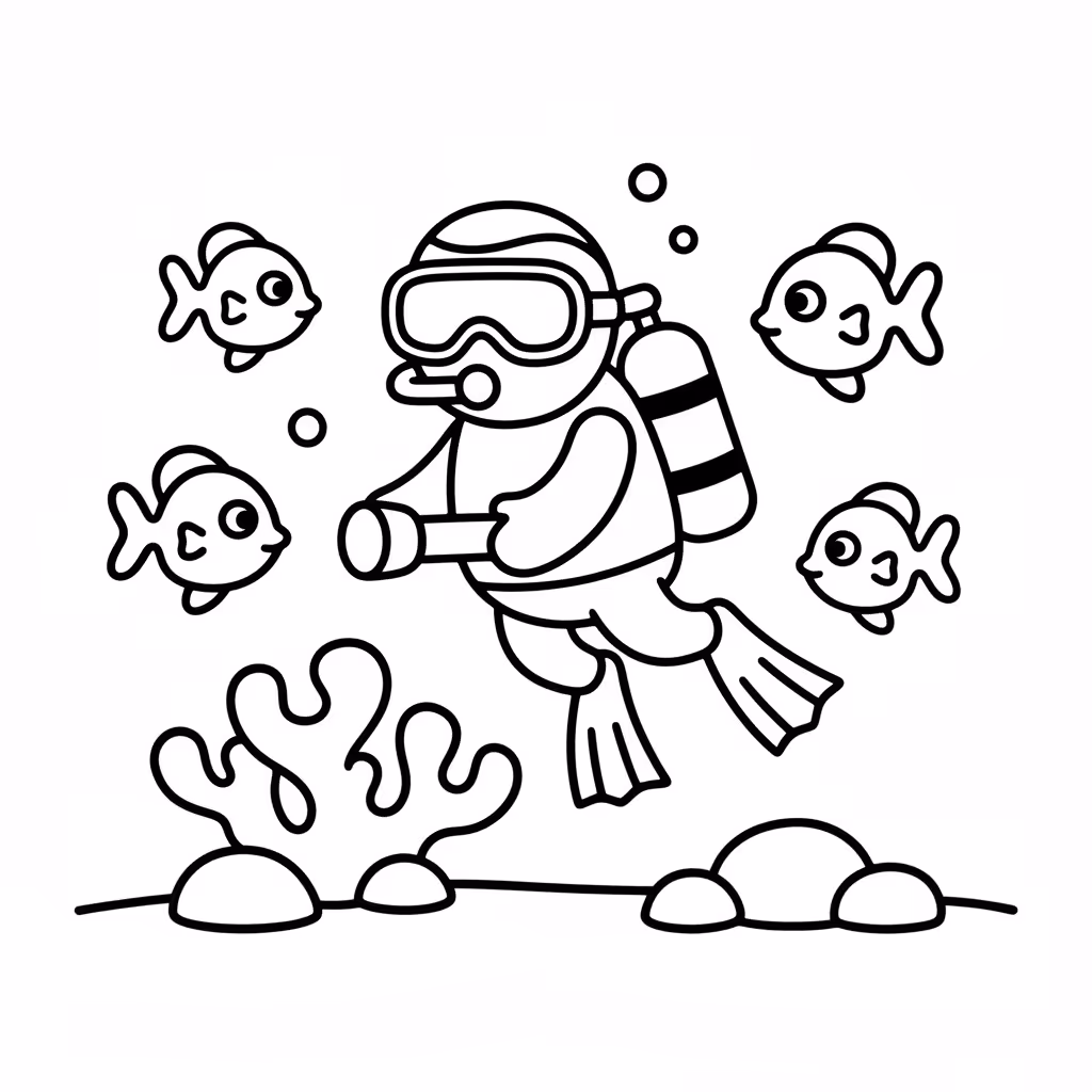 coloriage pour enfant à télécharger, niveau facile.