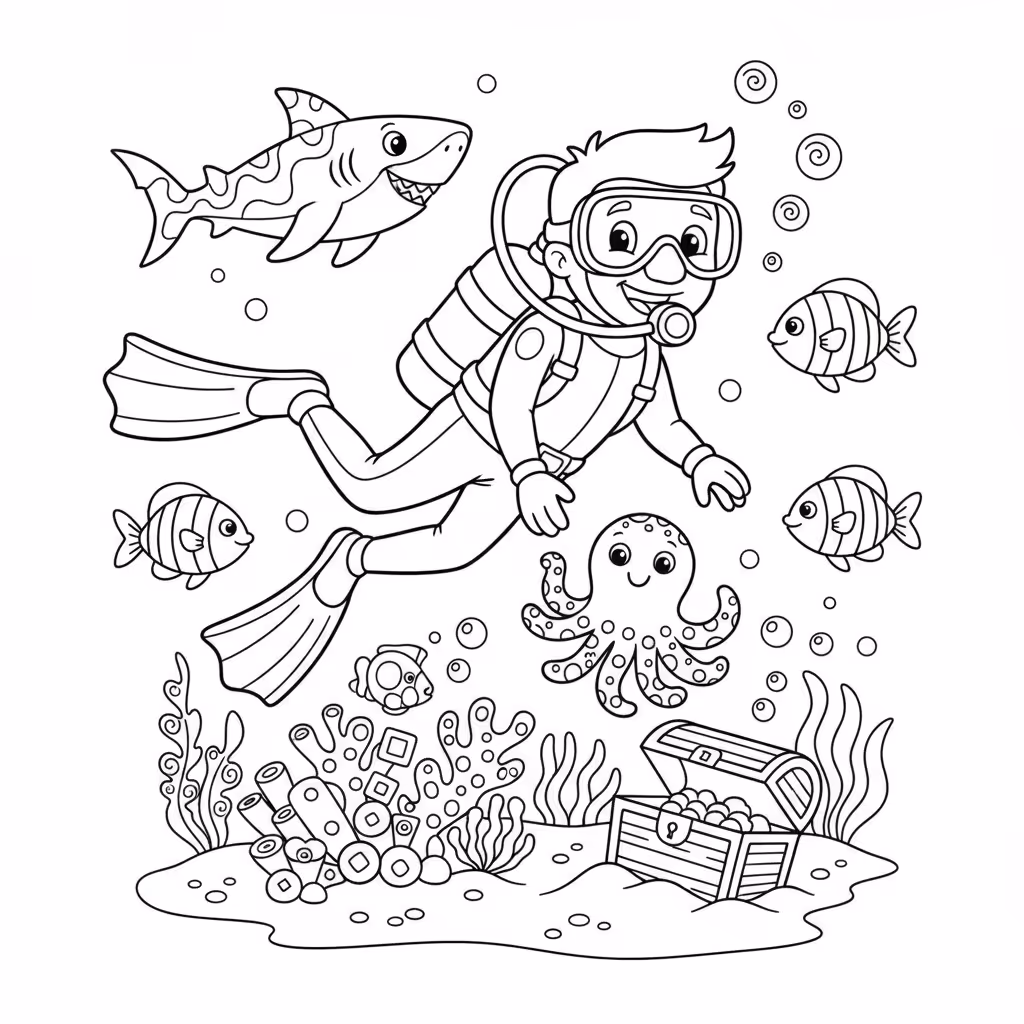 coloriage pour enfant à télécharger, niveau intermédiaire.