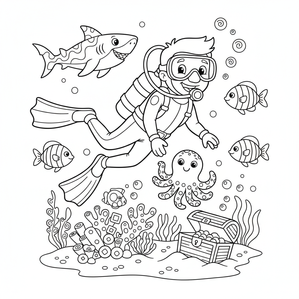 coloriage pour enfant à télécharger, niveau intermédiaire.
