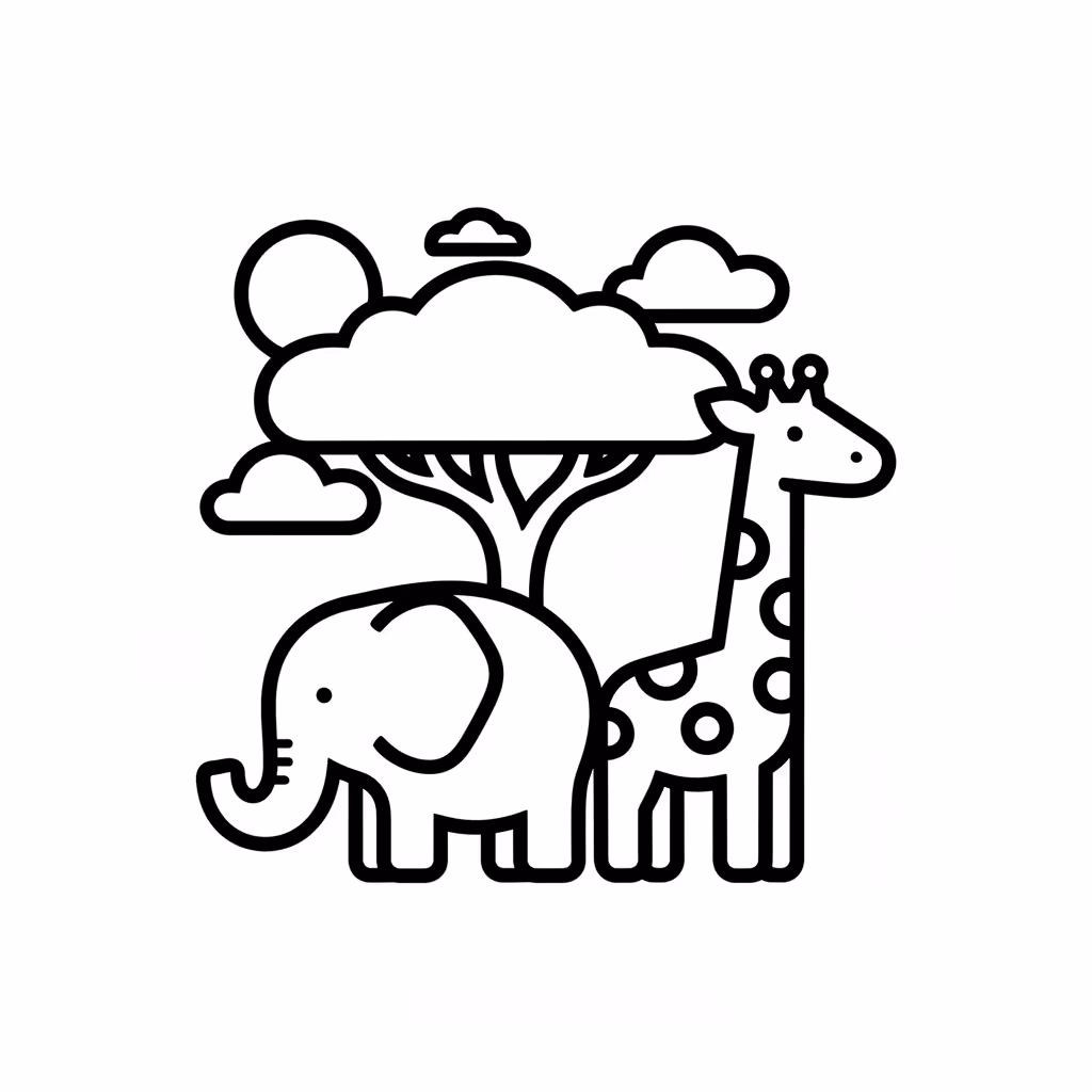 coloriage pour enfant à télécharger, niveau facile.