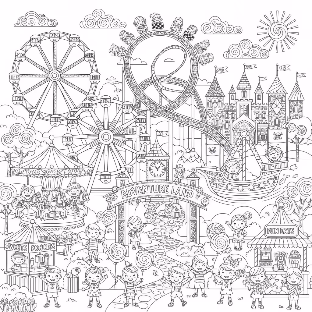 coloriage pour enfant à télécharger, niveau facile.coloriage pour enfant à télécharger, niveau difficile.