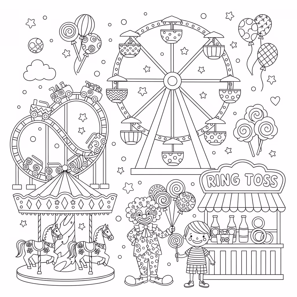 coloriage pour enfant à télécharger, niveau intermédiaire.