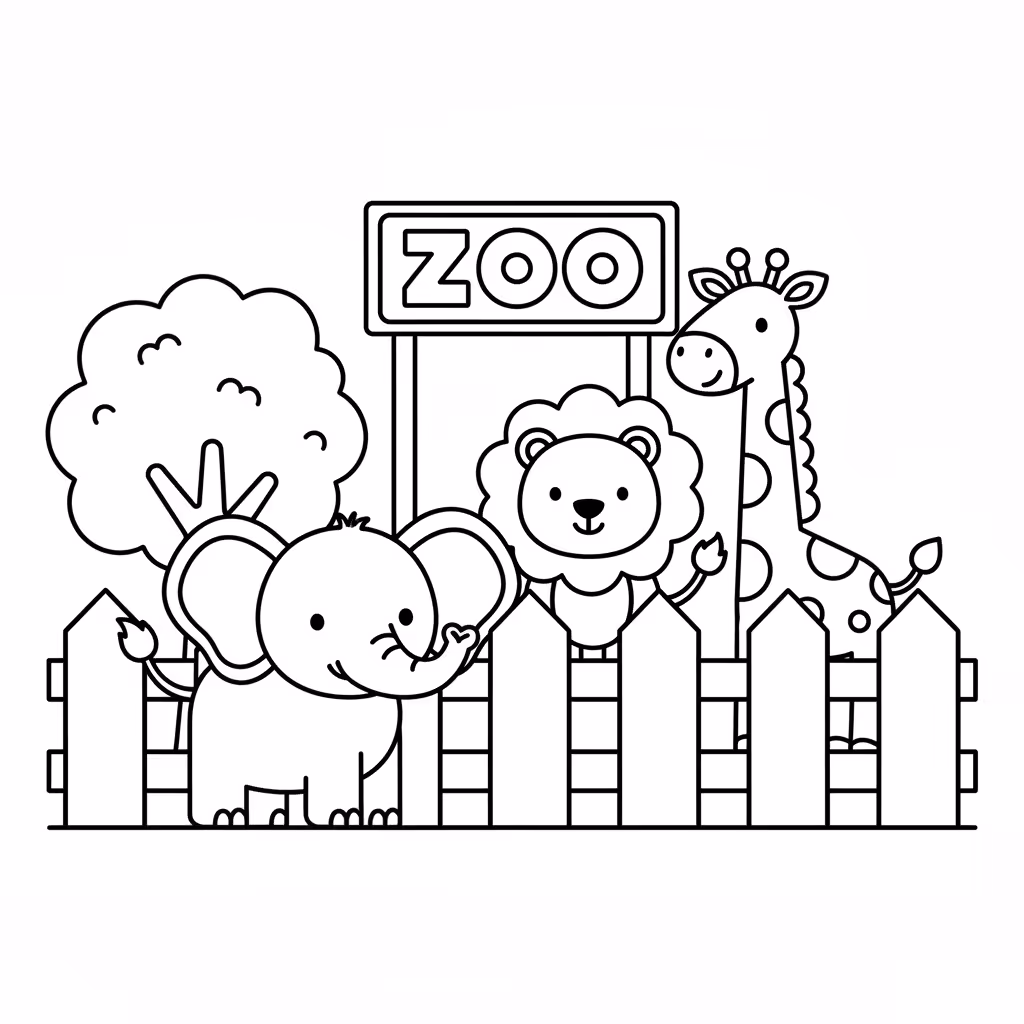 coloriage pour enfant à télécharger, niveau facile.