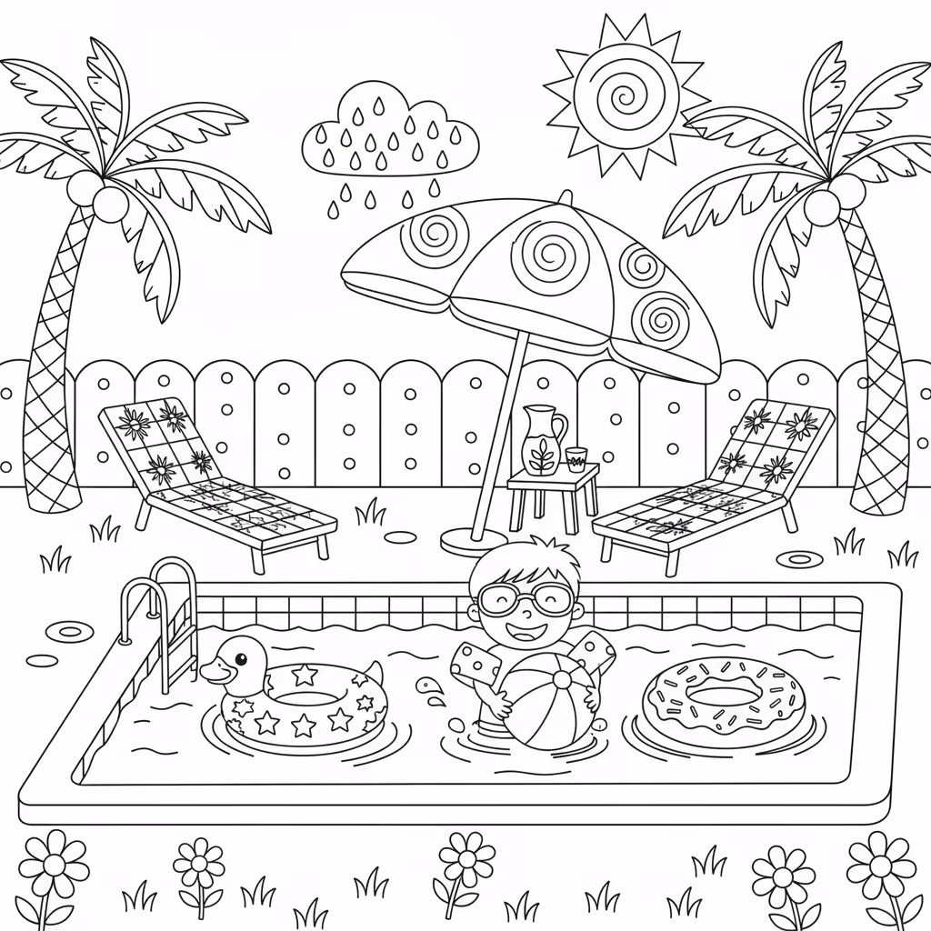 coloriage pour enfant à télécharger, niveau intermédiaire.