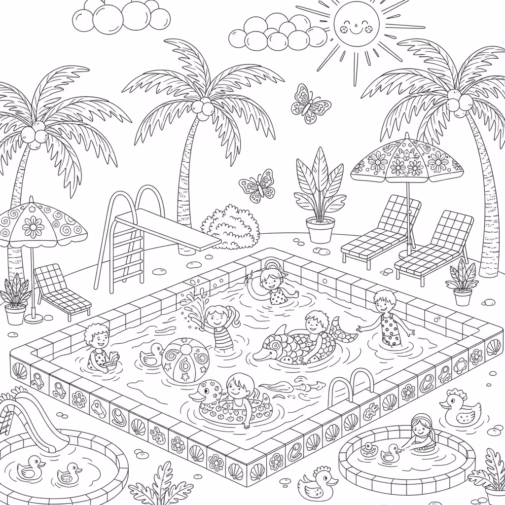 coloriage pour enfant à télécharger, niveau facile.coloriage pour enfant à télécharger, niveau difficile.