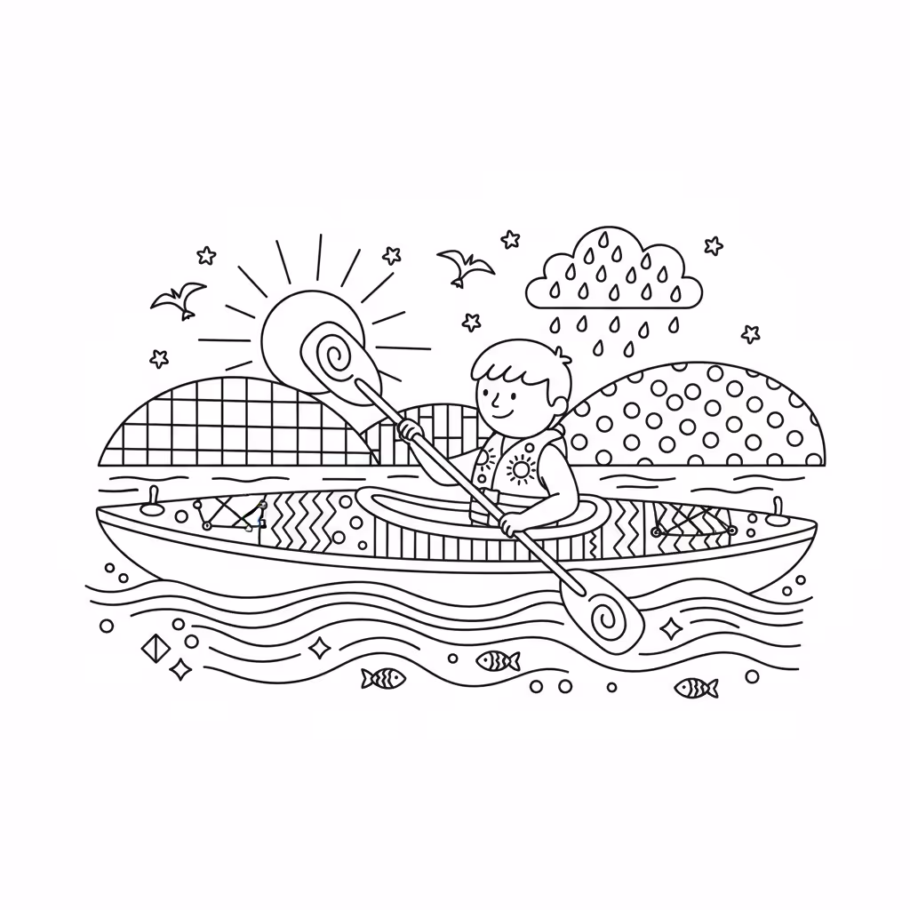 coloriage pour enfant à télécharger, niveau intermédiaire.