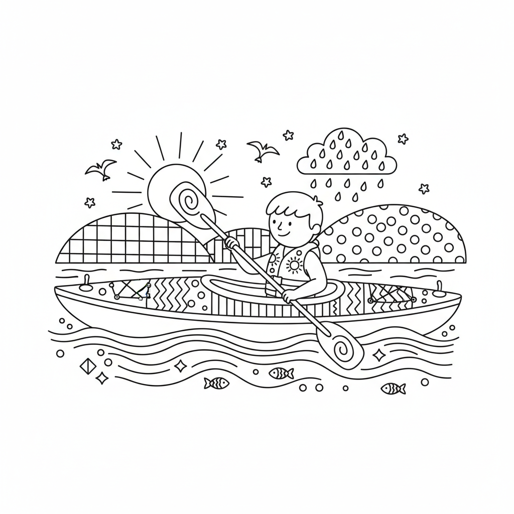 coloriage pour enfant à télécharger, niveau intermédiaire.