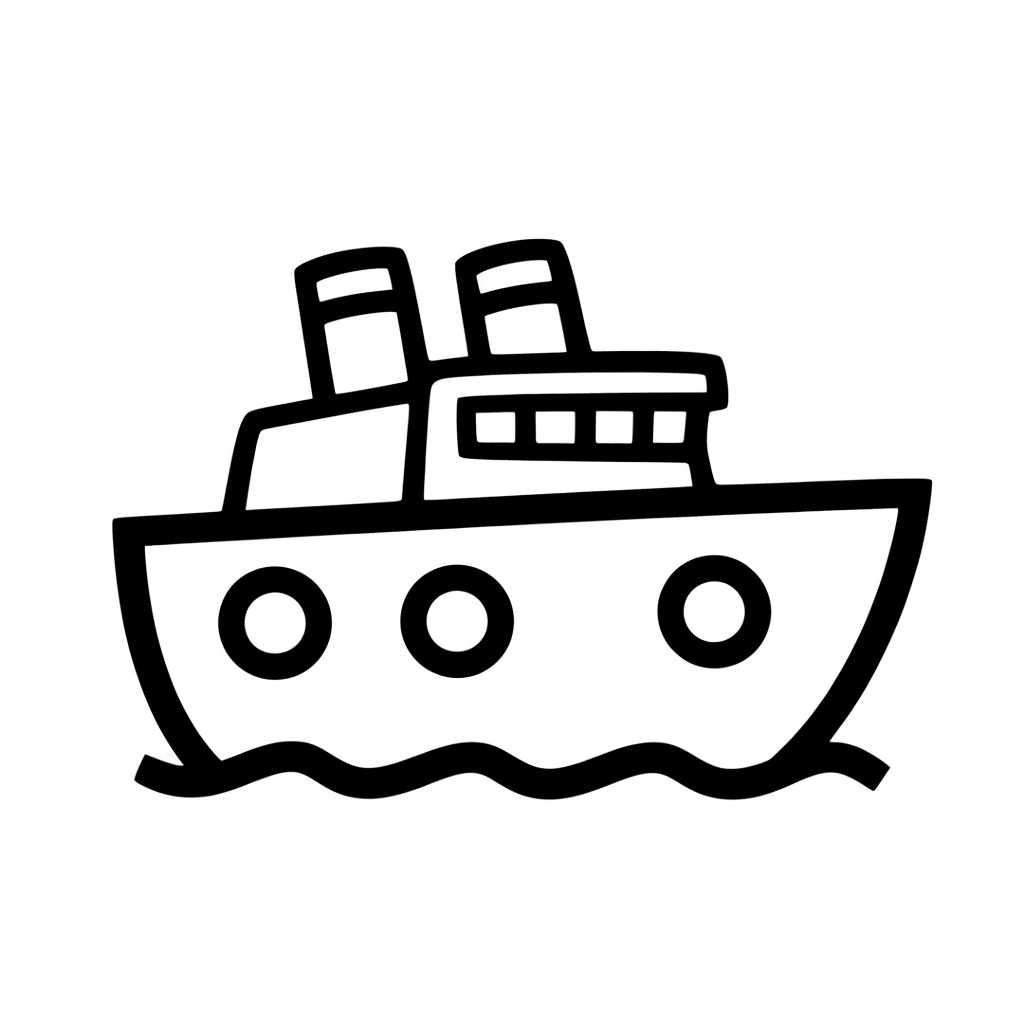 coloriage pour enfant à télécharger, niveau facile.