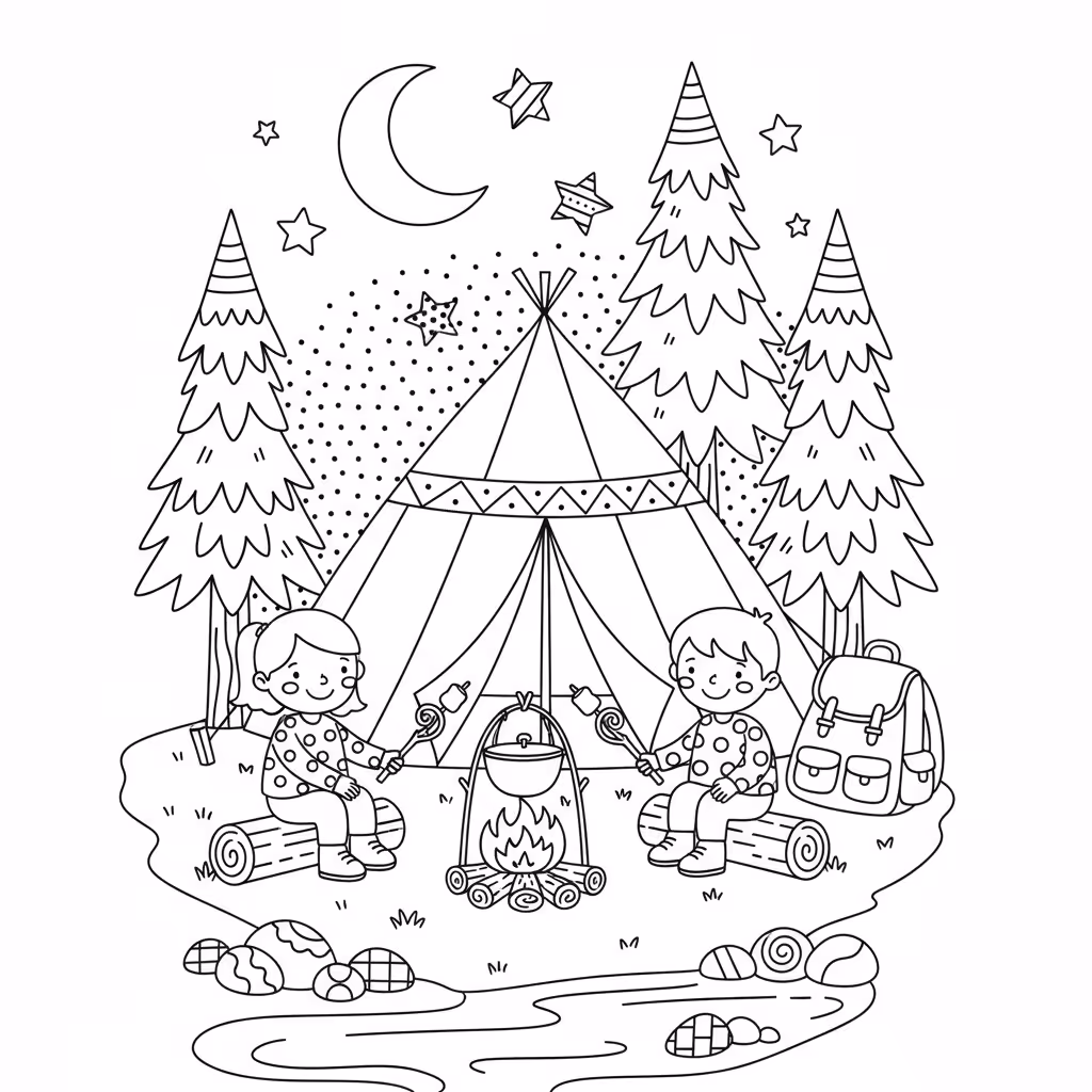 coloriage pour enfant à télécharger, niveau intermédiaire.