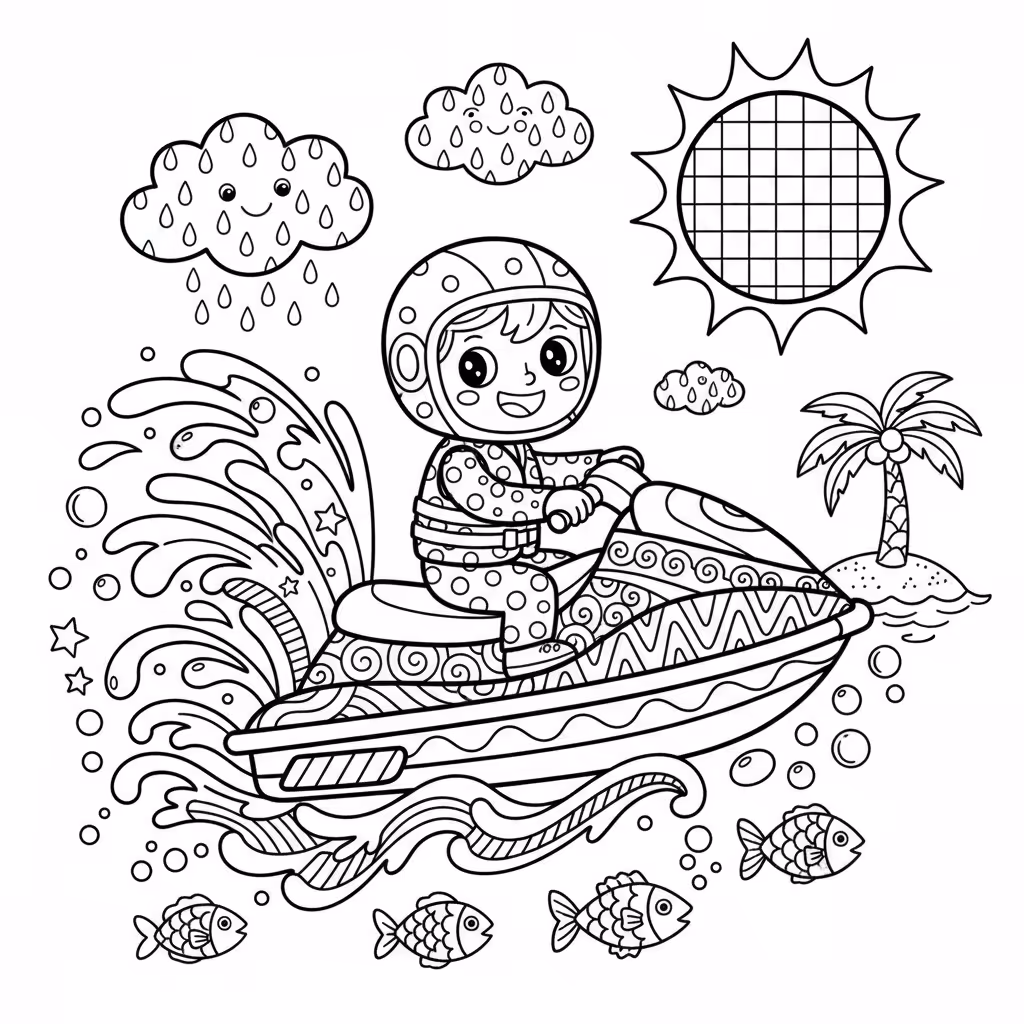 coloriage pour enfant à télécharger, niveau intermédiaire.