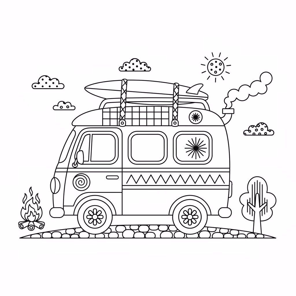 coloriage pour enfant à télécharger, niveau intermédiaire.