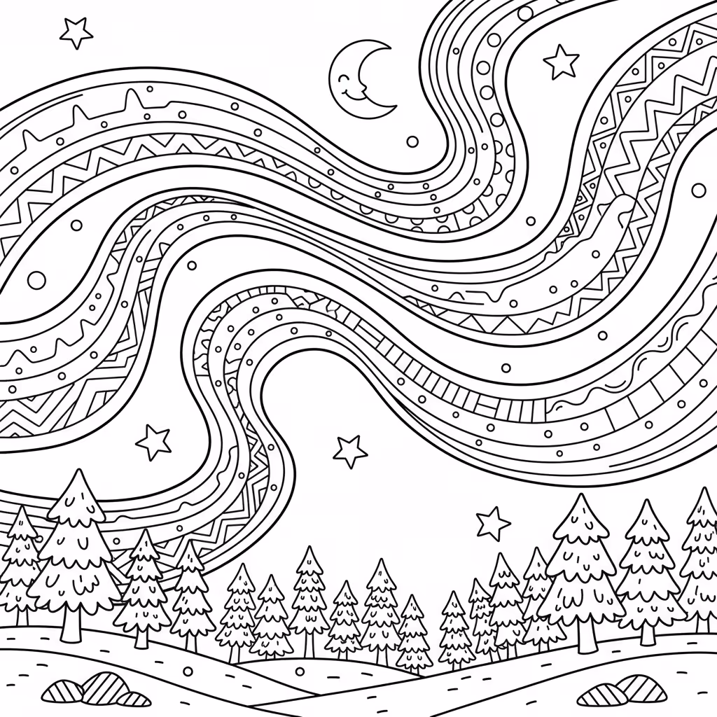coloriage pour enfant à télécharger, niveau intermédiaire.