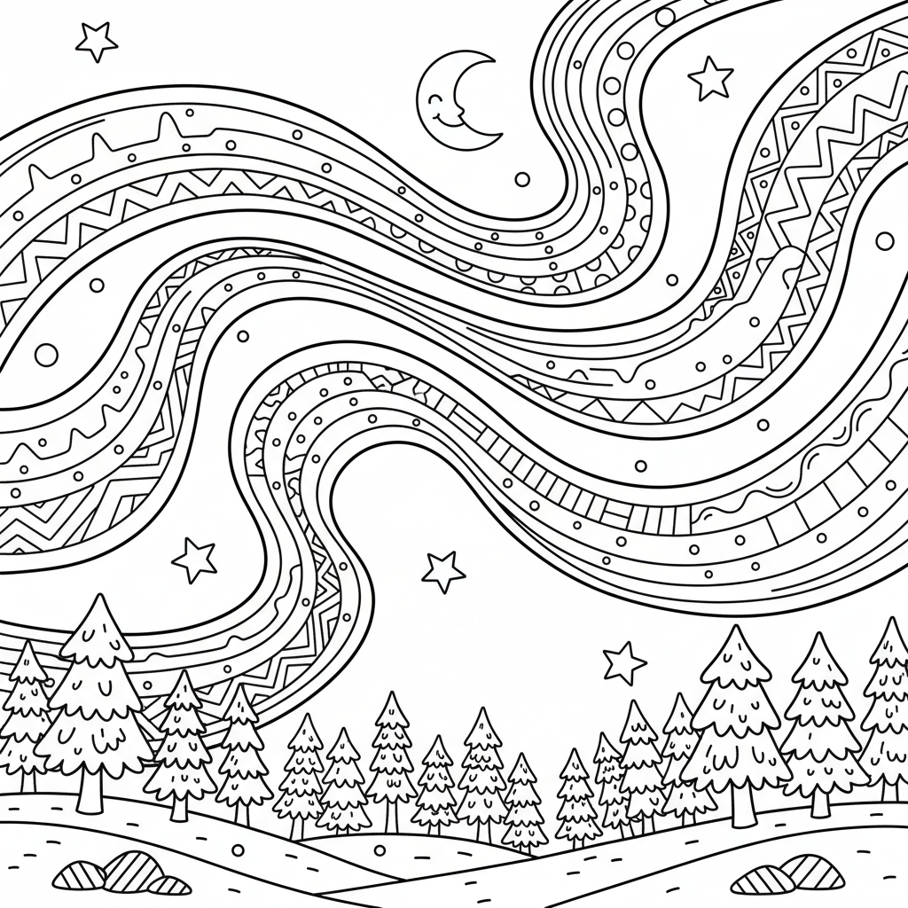 coloriage pour enfant à télécharger, niveau intermédiaire.