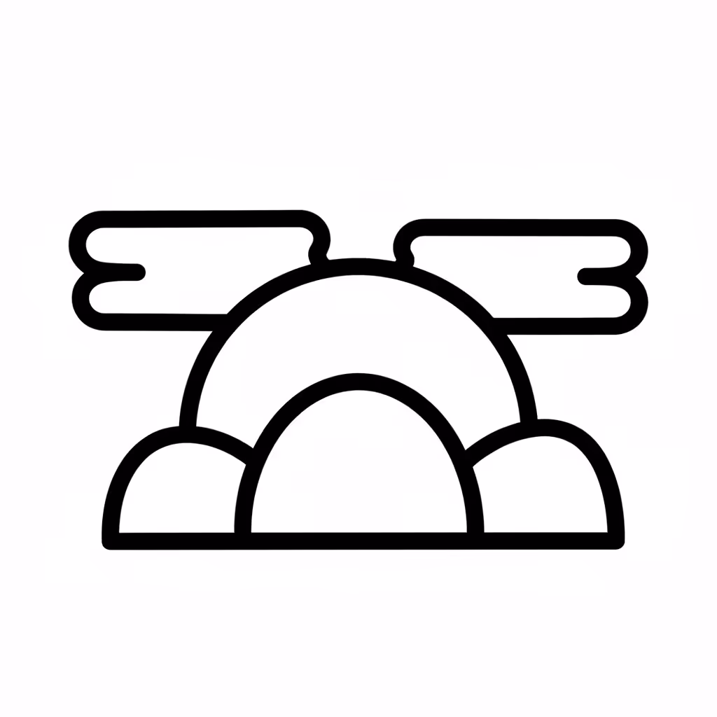 Picture of a printable coloring page showing Sunset, level medium