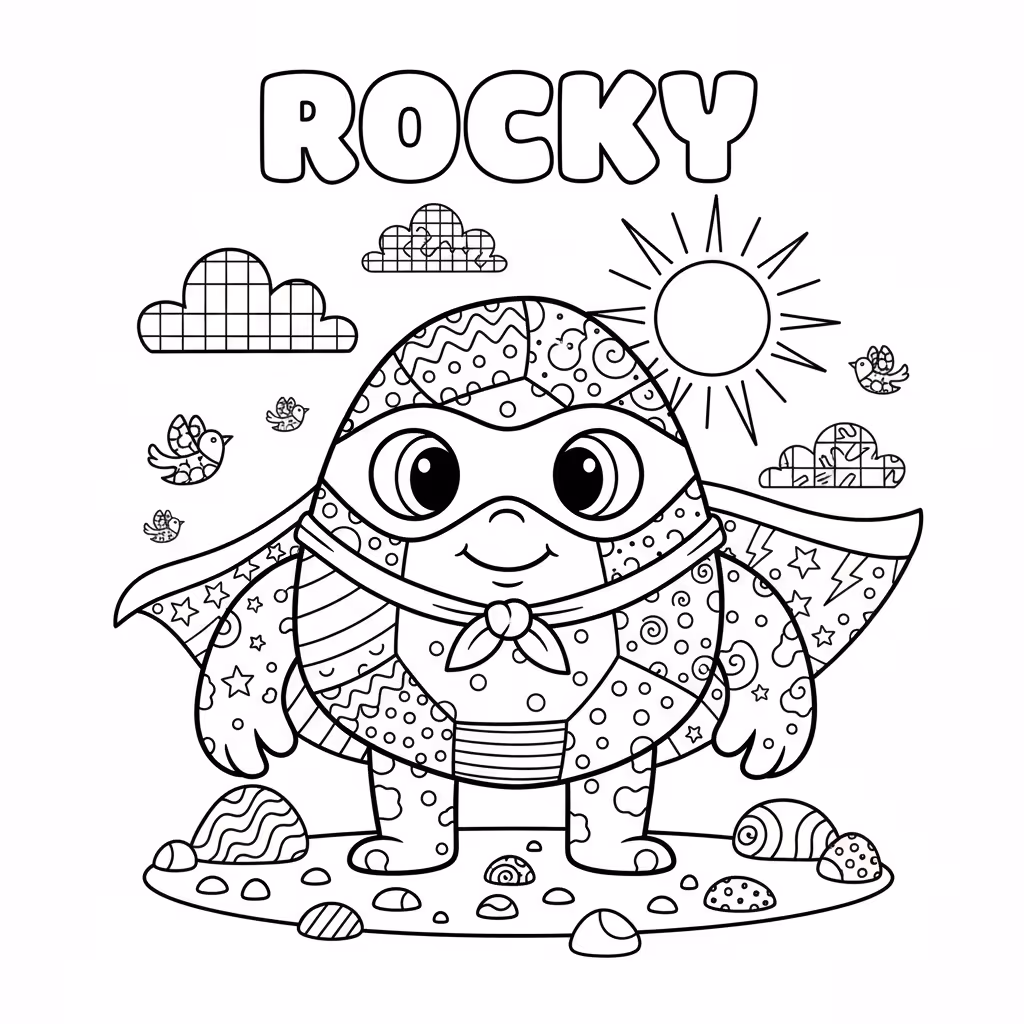 coloriage pour enfant à télécharger, niveau intermédiaire.