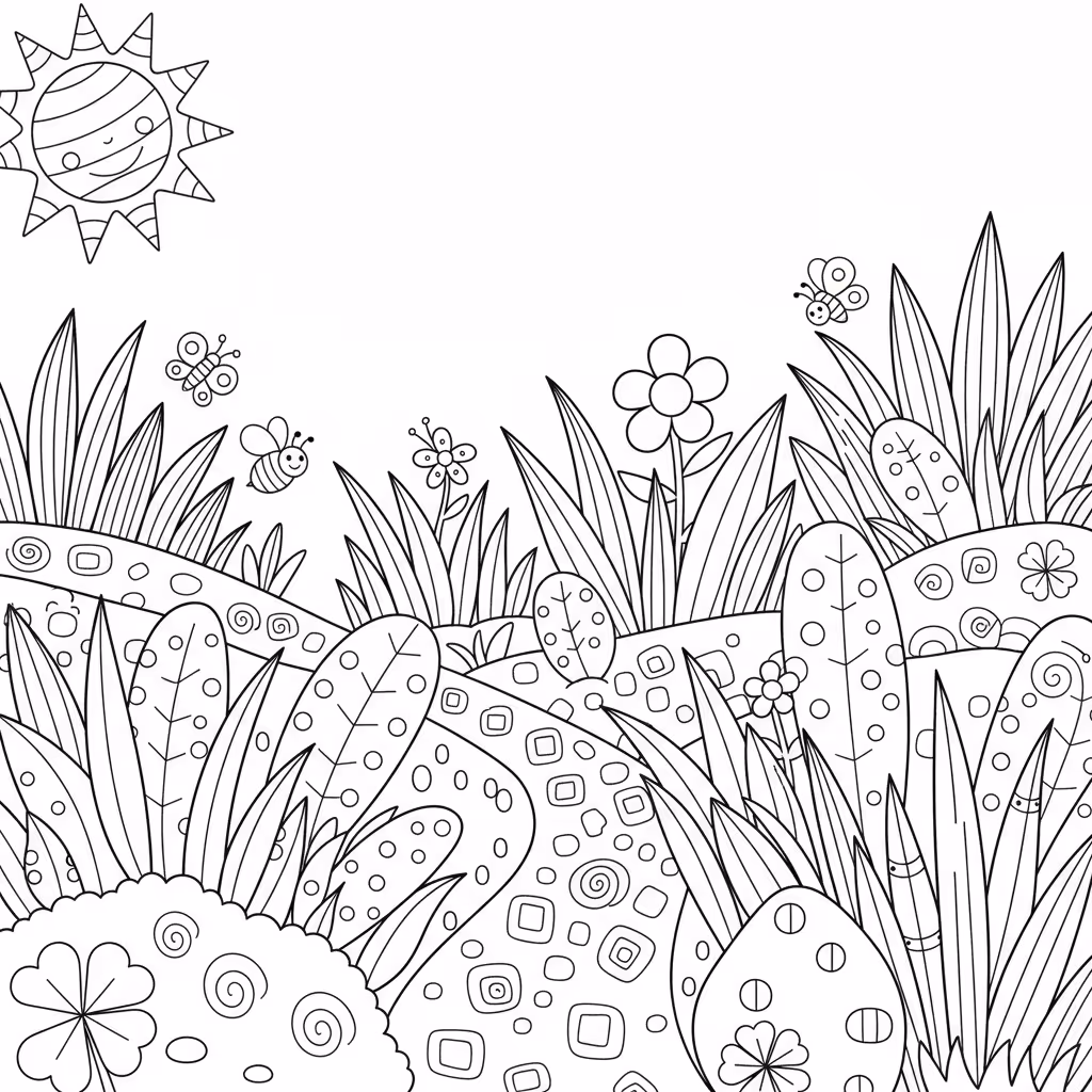 coloriage pour enfant à télécharger, niveau intermédiaire.