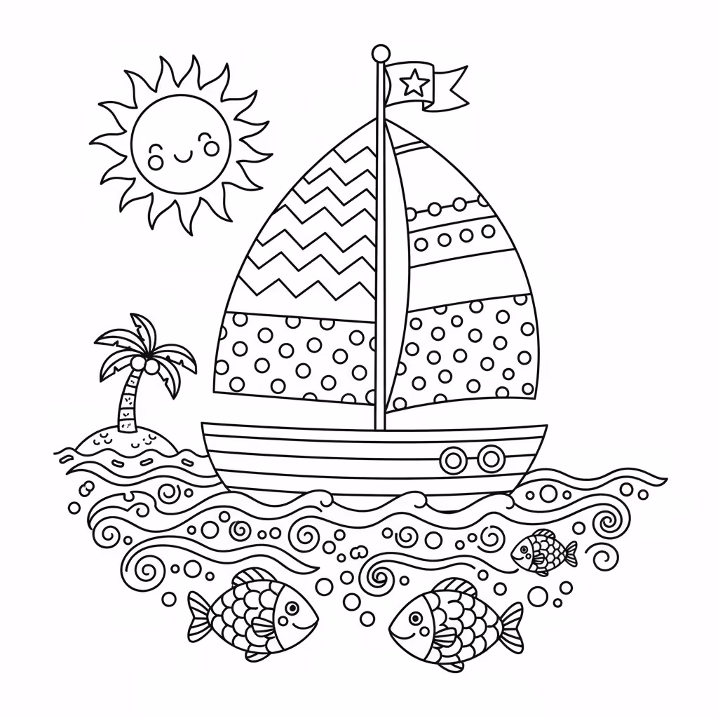 coloriage pour enfant à télécharger, niveau intermédiaire.