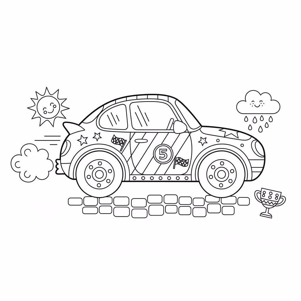 coloriage pour enfant à télécharger, niveau intermédiaire.