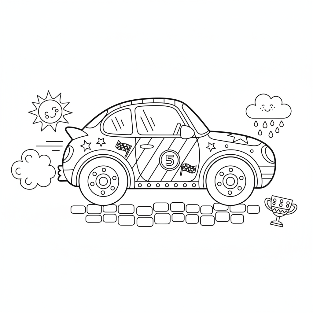 coloriage pour enfant à télécharger, niveau intermédiaire.