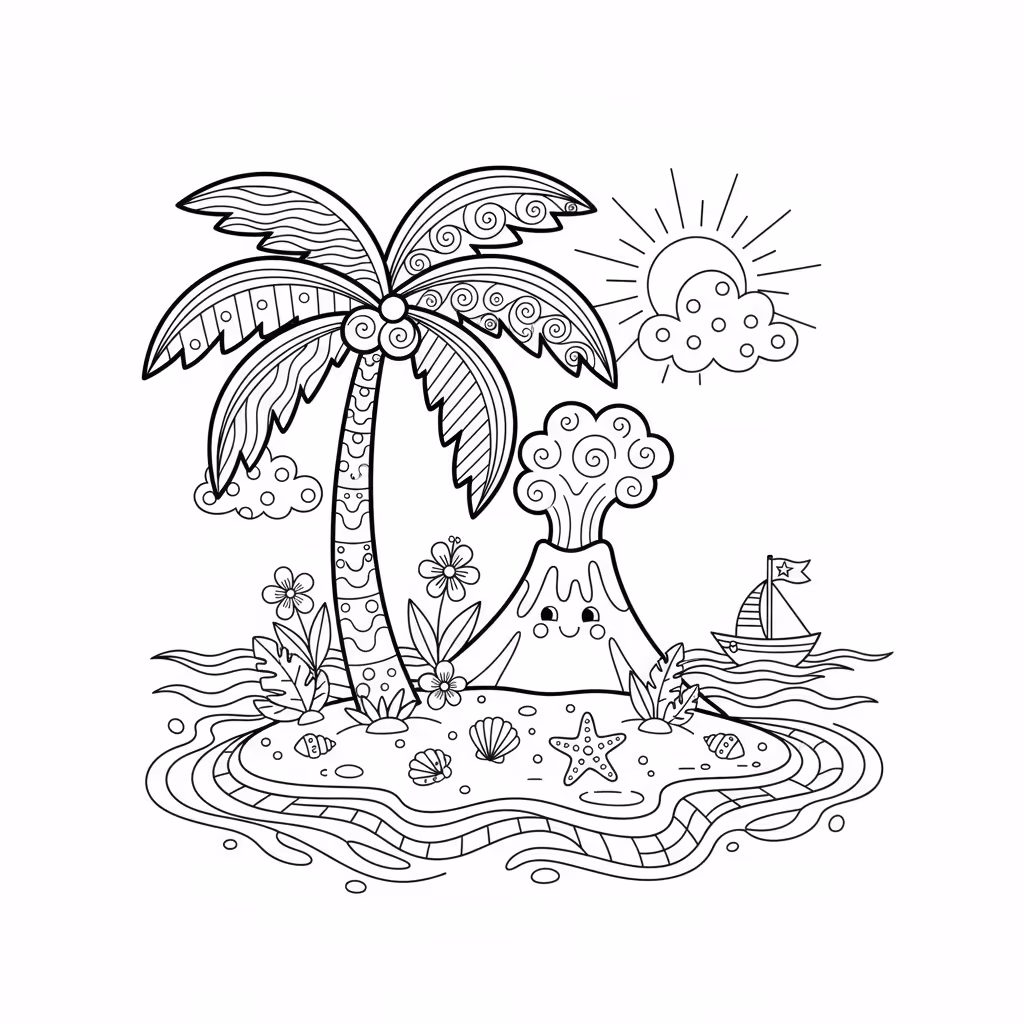 coloriage pour enfant à télécharger, niveau intermédiaire.
