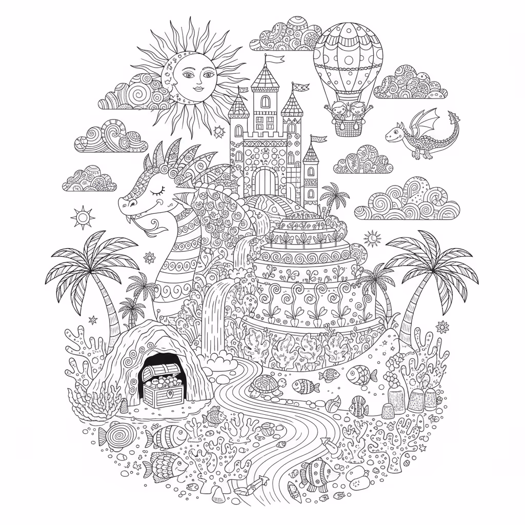 coloriage pour enfant à télécharger, niveau facile.coloriage pour enfant à télécharger, niveau difficile.