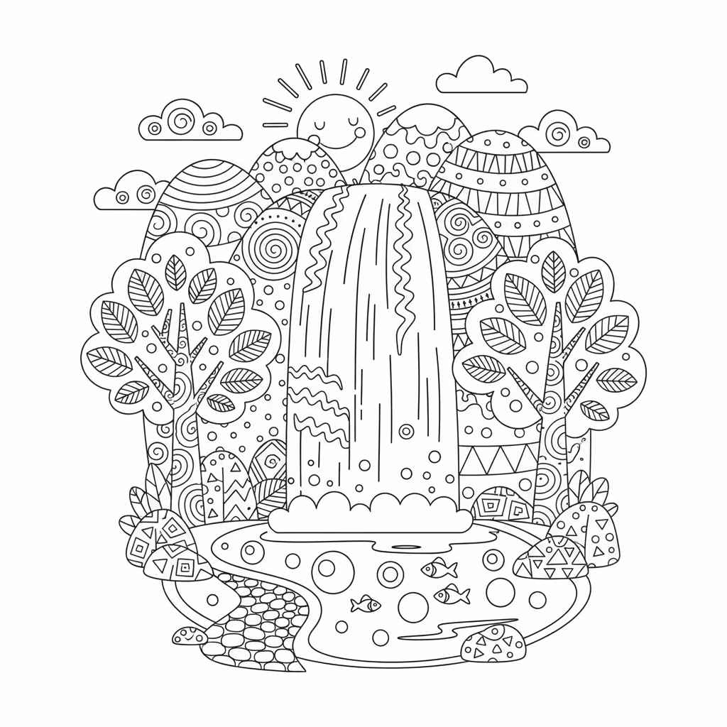 coloriage pour enfant à télécharger, niveau intermédiaire.