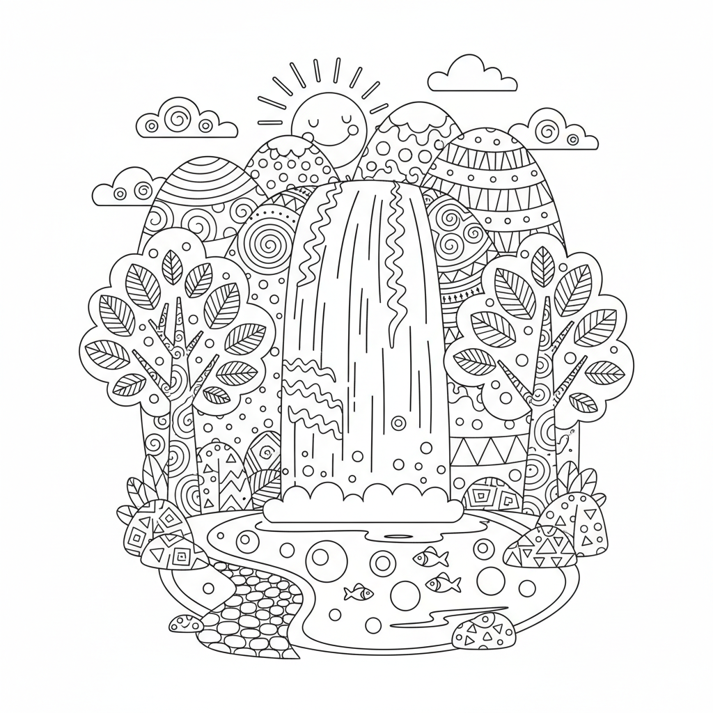 coloriage pour enfant à télécharger, niveau intermédiaire.