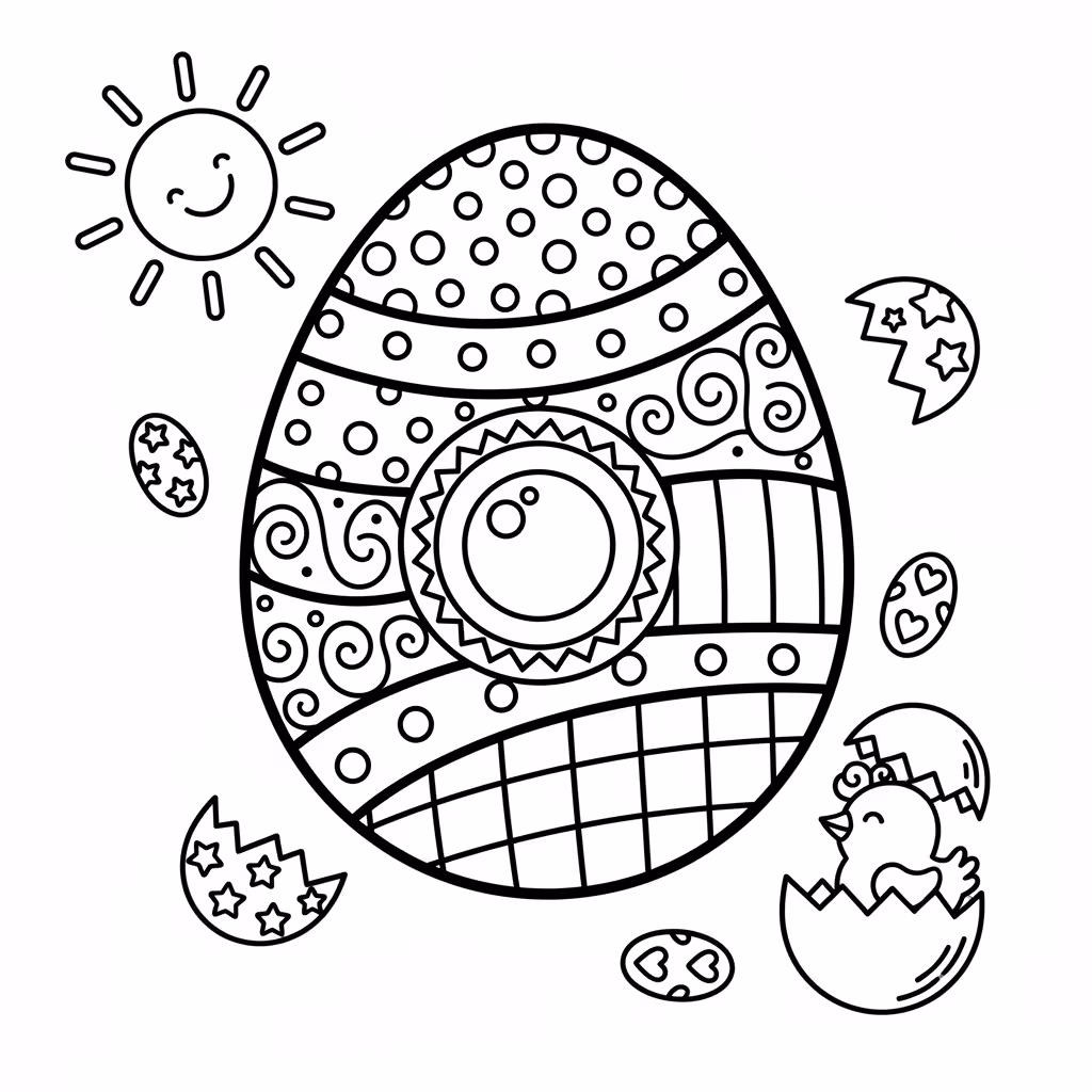 coloriage pour enfant à télécharger, niveau intermédiaire.