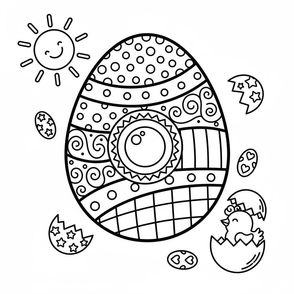 coloriage pour enfant à télécharger, niveau intermédiaire.