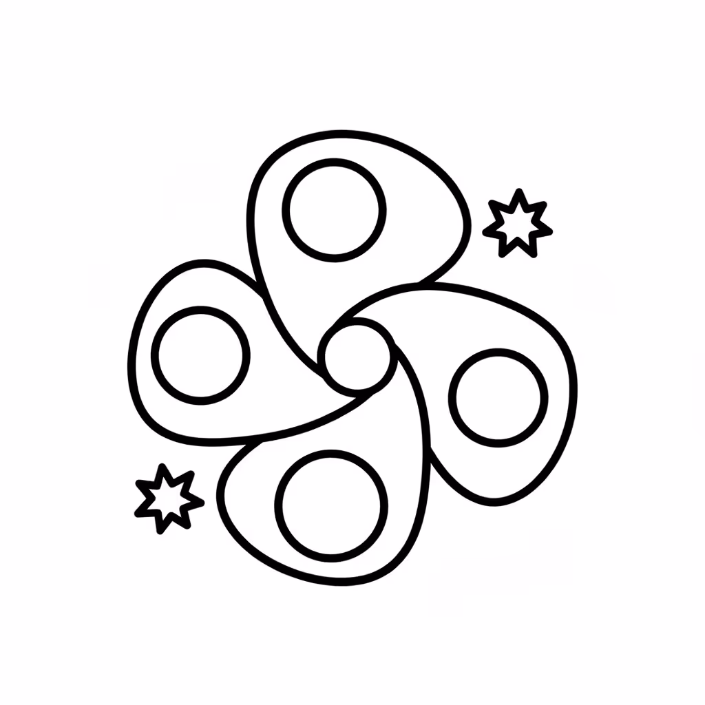 Picture of a printable coloring page showing Milky Way, level medium