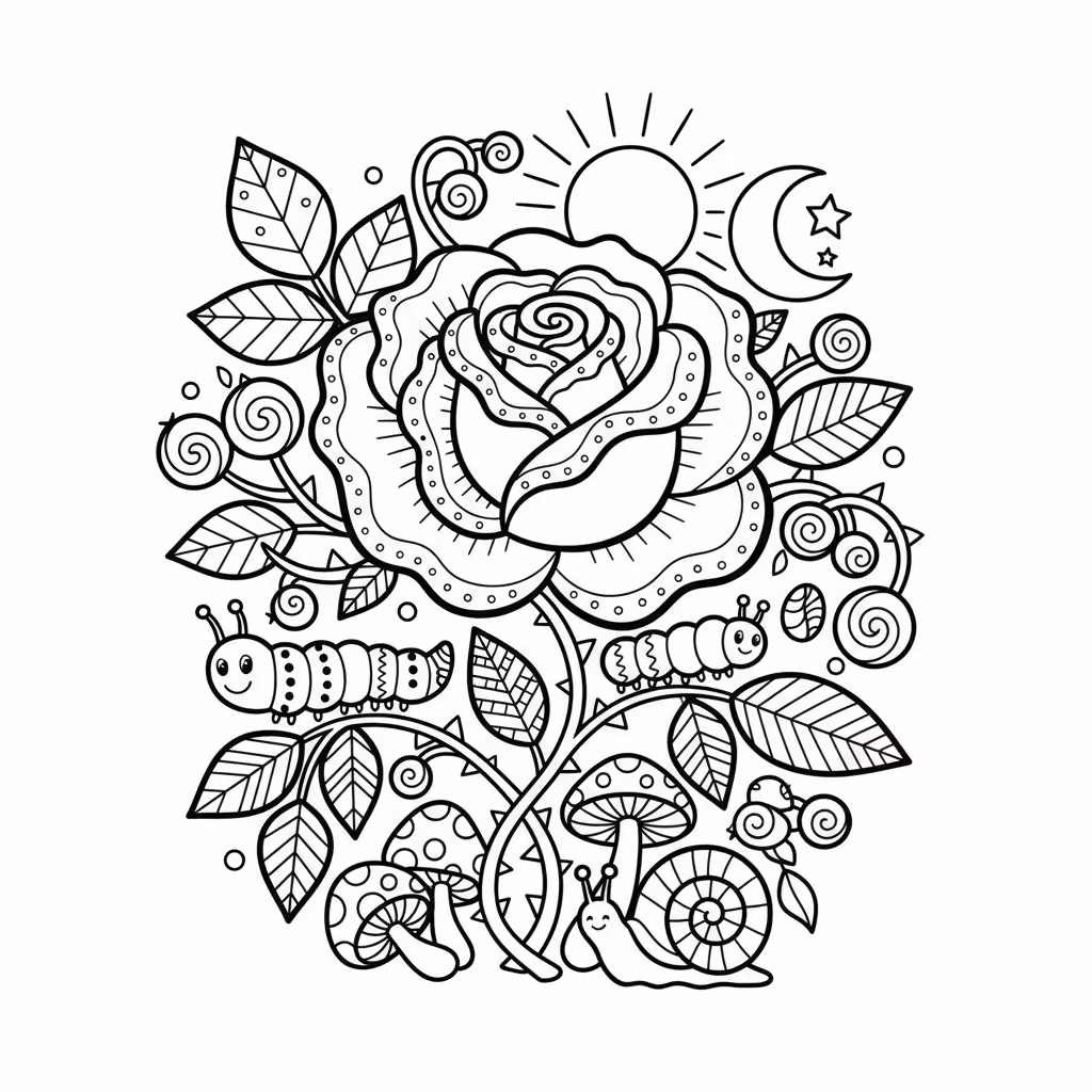 coloriage pour enfant à télécharger, niveau intermédiaire.