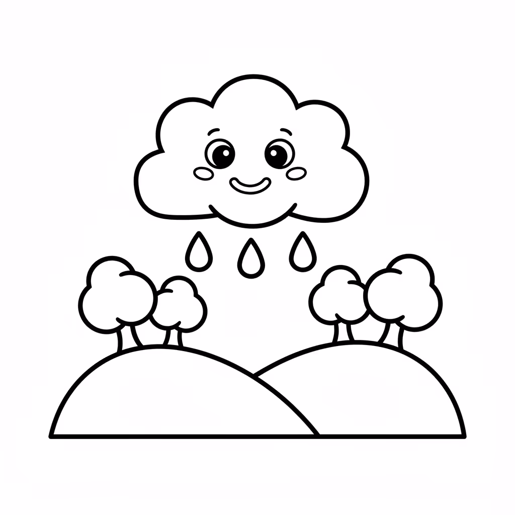coloriage pour enfant à télécharger, niveau facile.