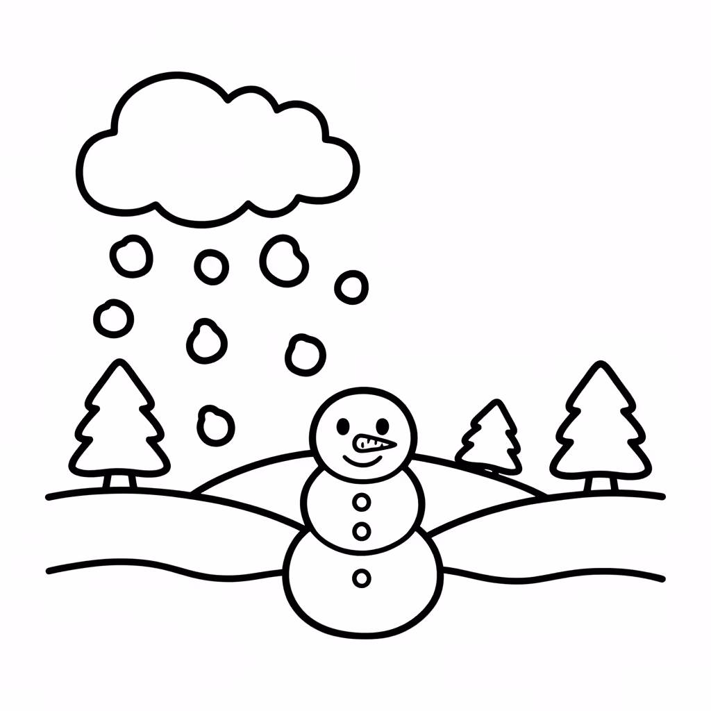 coloriage pour enfant à télécharger, niveau facile.